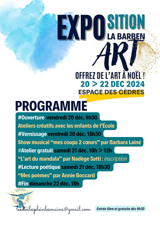 🎄 Exposition de Noël 2024 - Événement Exceptionnel à La Barben ! 🎨