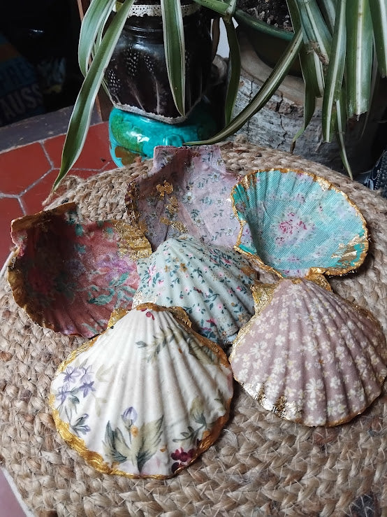 coquillages stylisés lot de 3
